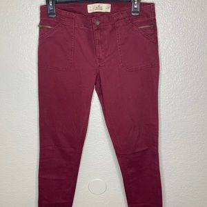 Dark red Hollister jeans